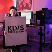 Rainer of KLVS Audio in the studio
